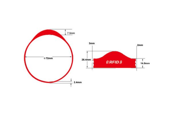 Silicone Wristband RSW-GJ018 SIZE