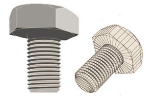 RFID on Metal Ceramic Tag RS- Barite - Bolt