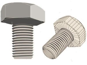 RFID on Metal Ceramic Tag RS- Barite - Bolt