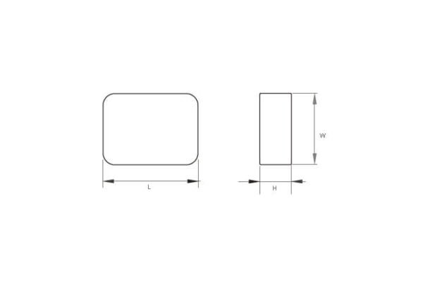 RFID on Metal Ceramic Tag RS- Period - P size