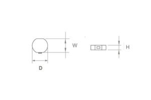 RFID on Metal Ceramic Tag RS- Beryl