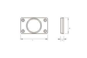 RFID on Metal Ceramic Tag RS- Barite-Plate