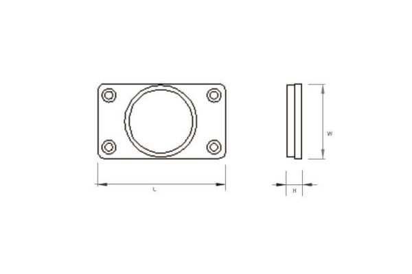 RFID on Metal Ceramic Tag RS- Barite-Plate