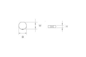 RFID on Metal Ceramic Tag RS- Axinite
