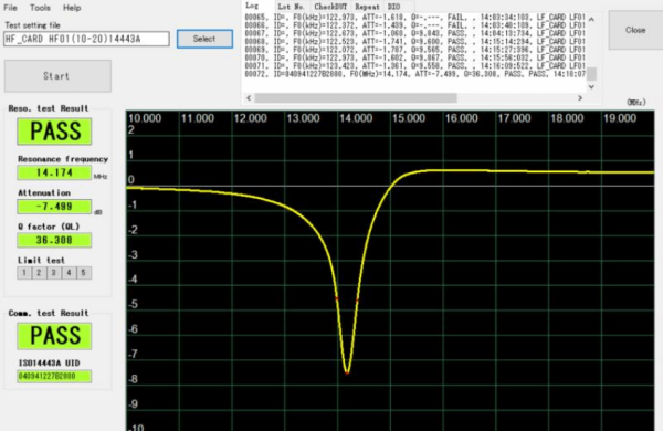 How to use T8200Pro-G to find defect of a RFID card?