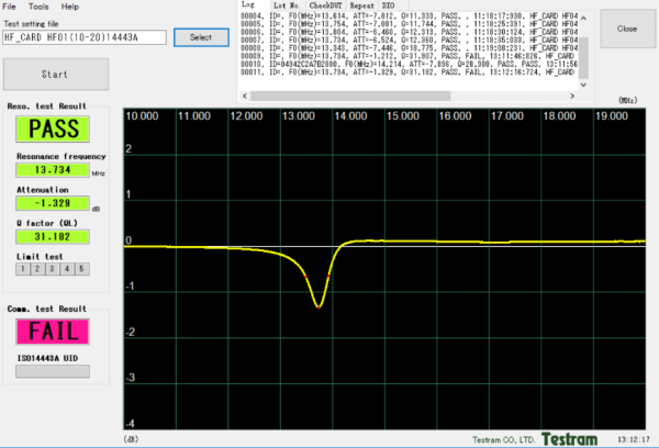 How to use T8200Pro-G to find defect of a RFID card?